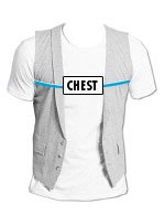 Men’s Waistcoats Size Chart