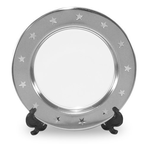 Ümmargune metallist taldrik 15 cm